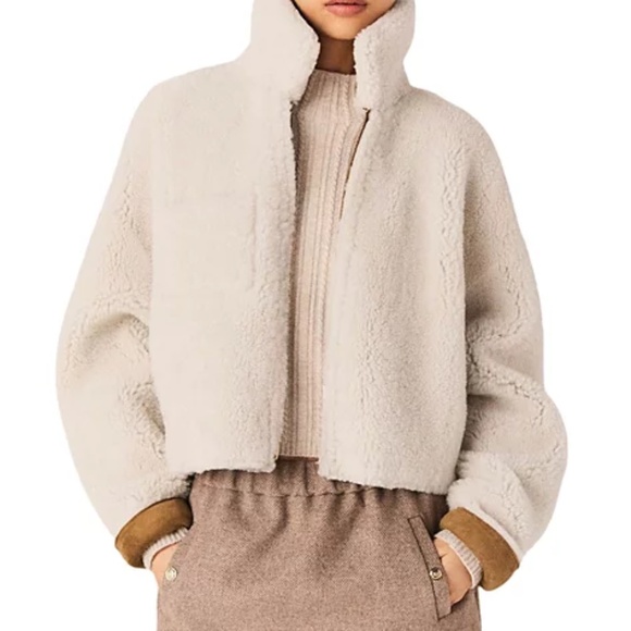 Galitani Reversible Shearling Jacket - Picture 2 of 10